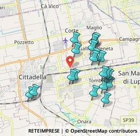 Mappa Via delle Forche, 35013 Cittadella PD, Italia (1.763)