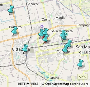 Mappa Via delle Forche, 35013 Cittadella PD, Italia (1.85455)