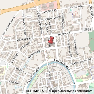 Mappa Via Piave, 3, 35013 Cittadella, Padova (Veneto)