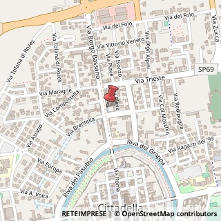 Mappa Borgata Bassano, 32, 35013 Cittadella, Padova (Veneto)