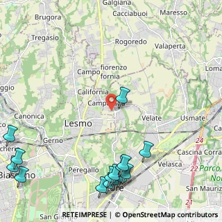 Mappa Via Pusiano, 20855 Camparada MB, Italia (3.14867)