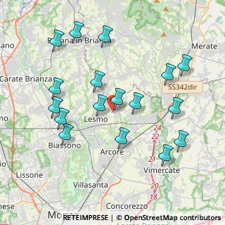 Mappa Via Pusiano, 20855 Camparada MB, Italia (4.10118)
