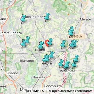 Mappa Via Pusiano, 20855 Camparada MB, Italia (3.9755)