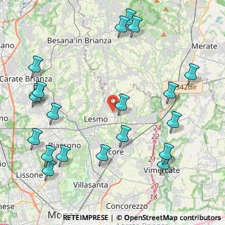 Mappa Via Pusiano, 20857 Camparada MB, Italia (5.389)