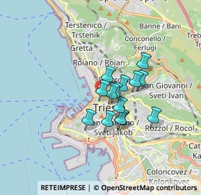 Mappa Via Roma, 34132 Trieste TS, Italia (1.11429)