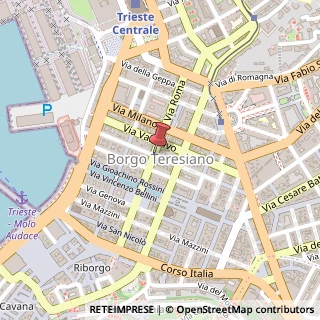 Mappa Via Roma,  15, 34132 Trieste, Trieste (Friuli-Venezia Giulia)