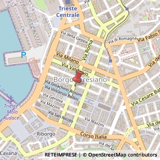 Mappa Via Niccol? Machiavelli, 13, 34132 Trieste, Trieste (Friuli-Venezia Giulia)
