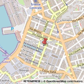 Mappa Via Niccolò Machiavelli, 15, 34122 Trieste, Trieste (Friuli-Venezia Giulia)
