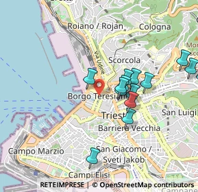 Mappa Via di Torre Bianca, 34132 Trieste TS, Italia (0.88071)