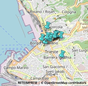 Mappa Via di Torre Bianca, 34132 Trieste TS, Italia (0.40308)