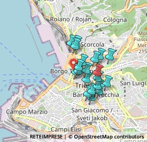 Mappa Via Roma, 34132 Trieste TS, Italia (0.6015)