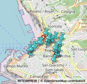 Mappa Via Roma, 34132 Trieste TS, Italia (0.601)