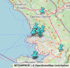 Mappa Via Roma, 34132 Trieste TS, Italia (2.8425)