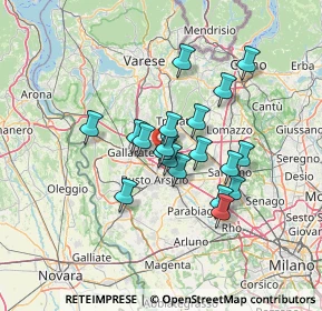 Mappa Via per Busto Arsizio, 21054 Fagnano Olona VA, Italia (10.48737)