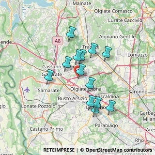 Mappa Via per Busto Arsizio, 21054 Fagnano Olona VA, Italia (5.90692)