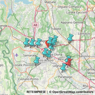 Mappa Via per Busto Arsizio, 21054 Fagnano Olona VA, Italia (5.59143)