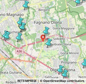 Mappa Via per Busto Arsizio, 21054 Fagnano Olona VA, Italia (3.16824)