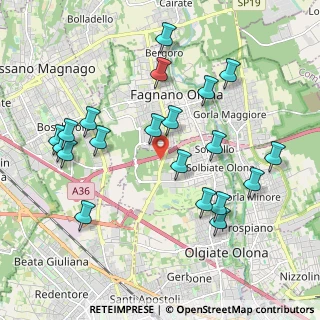 Mappa Via per Busto Arsizio, 21054 Fagnano Olona VA, Italia (2.097)