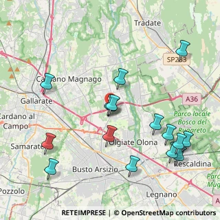 Mappa Via per Busto Arsizio, 21054 Fagnano Olona VA, Italia (4.47188)