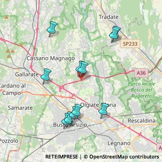 Mappa Via per Busto Arsizio, 21054 Fagnano Olona VA, Italia (4.06545)