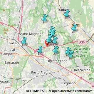 Mappa Via per Busto Arsizio, 21054 Fagnano Olona VA, Italia (2.99769)