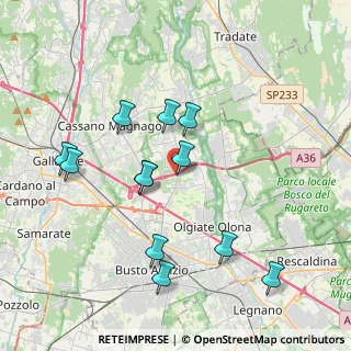 Mappa Via per Busto Arsizio, 21054 Fagnano Olona VA, Italia (3.78583)