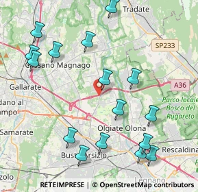 Mappa Via per Busto Arsizio, 21054 Fagnano Olona VA, Italia (4.74063)