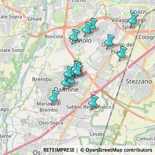 Mappa Via Fratelli Calvi, 24044 Dalmine BG, Italia (1.60071)
