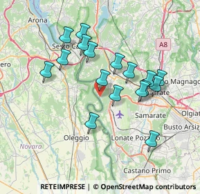 Mappa Località molino di mezzo, 21019 Somma lombardo VA, Italia (6.62176)