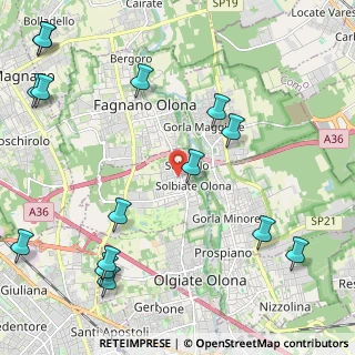 Mappa Via Monte Bianco, 21058 Solbiate Olona VA, Italia (2.93933)