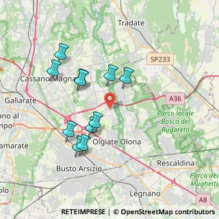 Mappa Via Monte Bianco, 21058 Solbiate Olona VA, Italia (3.46909)