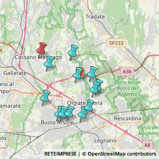 Mappa Via Monte Bianco, 21058 Solbiate Olona VA, Italia (3.51462)