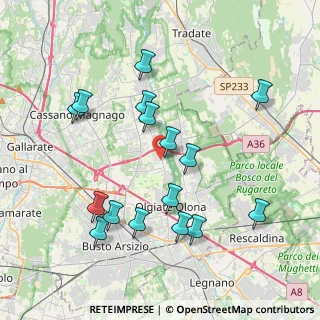 Mappa Via Monte Bianco, 21058 Solbiate Olona VA, Italia (4.02875)