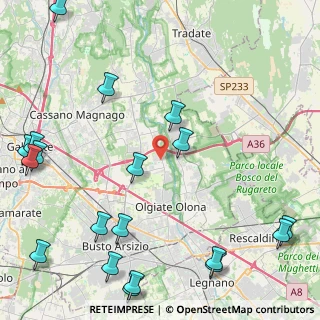 Mappa Via Monte Bianco, 21058 Solbiate Olona VA, Italia (6.39)