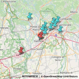 Mappa Via C. Battisti, 24044 Dalmine BG, Italia (6.32)