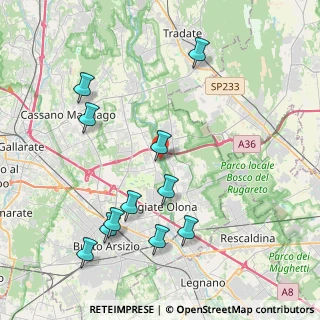 Mappa Via Tobler, 21058 Solbiate Olona VA, Italia (4.45)