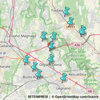 Mappa Via Tobler, 21058 Solbiate Olona VA, Italia (4.18667)