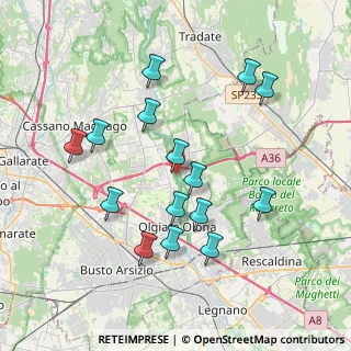 Mappa Via Tobler, 21058 Solbiate Olona VA, Italia (3.73733)