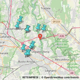 Mappa Via Tobler, 21058 Solbiate Olona VA, Italia (3.74364)