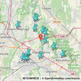 Mappa Via Tobler, 21058 Solbiate Olona VA, Italia (3.88857)