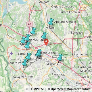 Mappa Via Tobler, 21058 Solbiate Olona VA, Italia (7.30182)