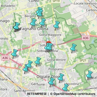 Mappa Via Tobler, 21058 Solbiate Olona VA, Italia (2.748)