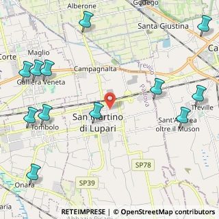 Mappa Via Alessandro Volta, 35018 San Martino di Lupari PD, Italia (3.12231)