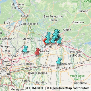 Mappa Via Monte Gleno, 24044 Dalmine BG, Italia (8.82667)