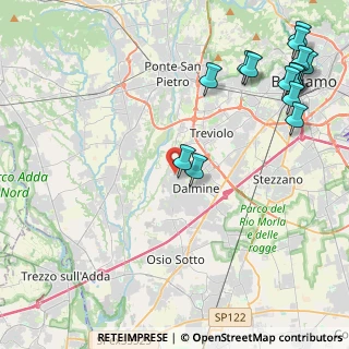 Mappa Via Monte Gleno, 24044 Dalmine BG, Italia (5.766)