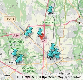 Mappa Via Gaetano Donizetti, 22078 Turate CO, Italia (4.13917)
