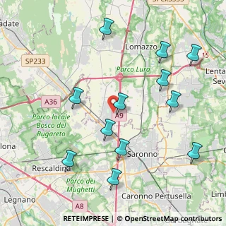 Mappa Via Gaetano Donizetti, 22078 Turate CO, Italia (4.47083)