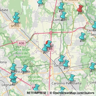 Mappa Via Gaetano Donizetti, 22078 Turate CO, Italia (6.6505)