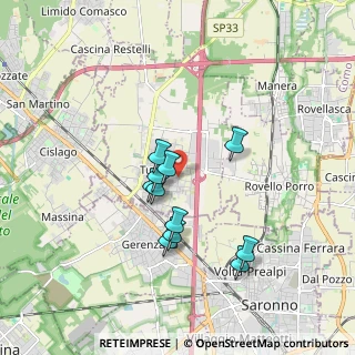 Mappa Via Gaetano Donizetti, 22078 Turate CO, Italia (1.44182)