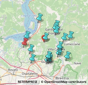 Mappa Via Ome, 25060 Polaveno BS, Italia (6.6605)